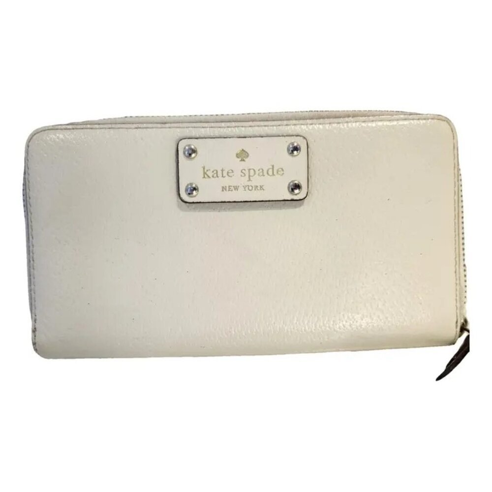 Kate Spade Ivory Wellesley Neda Leather Wallet One Size